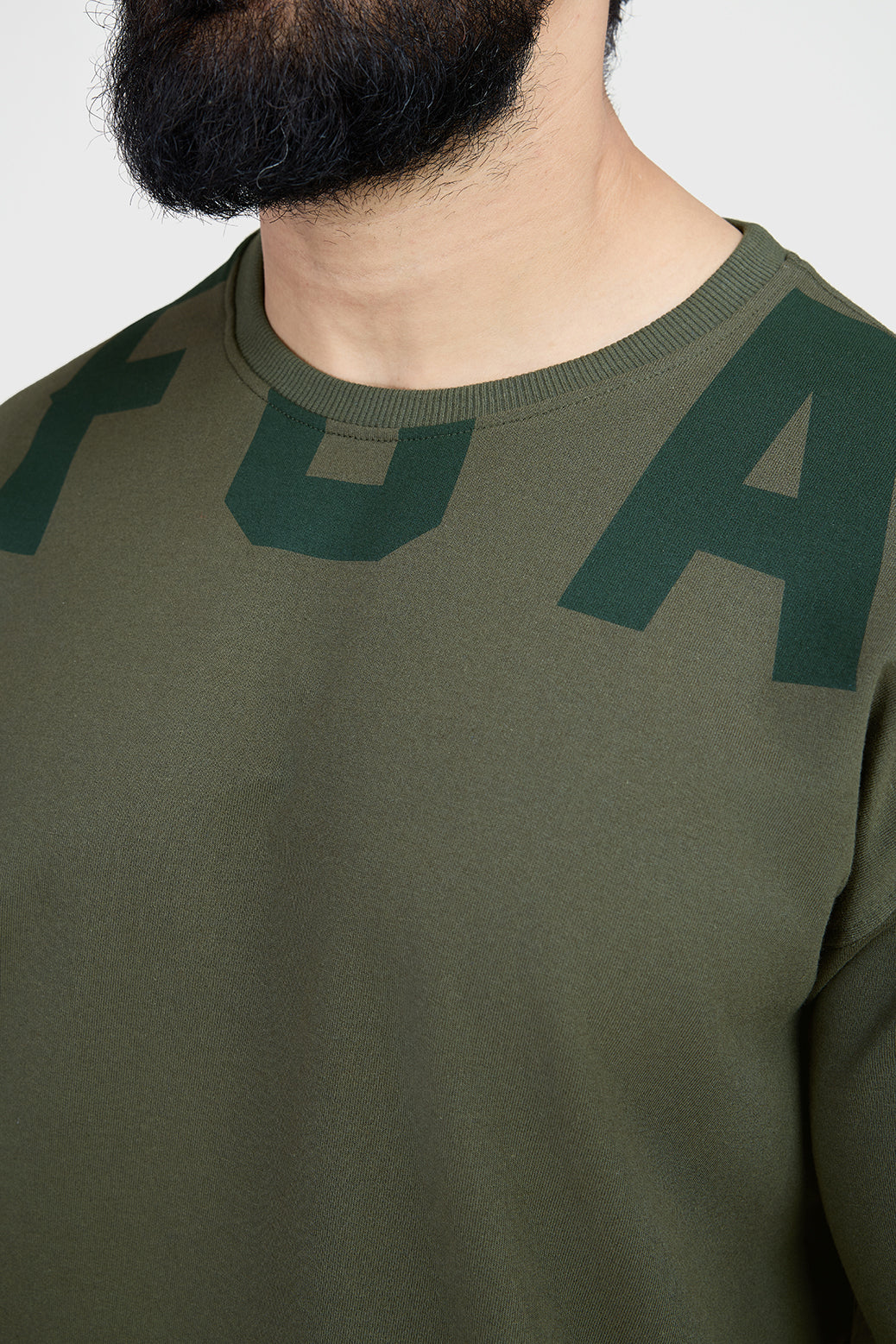 Refined Oversized T-shirt Olive