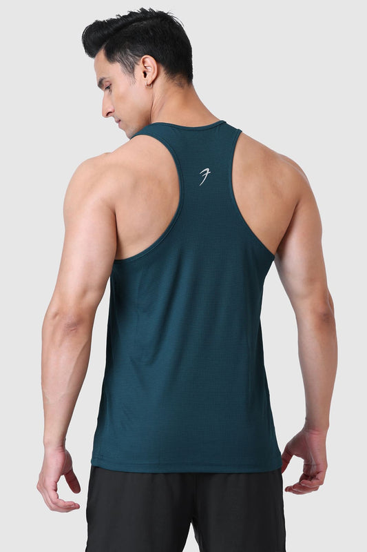Checks Running Tank Bottle Green