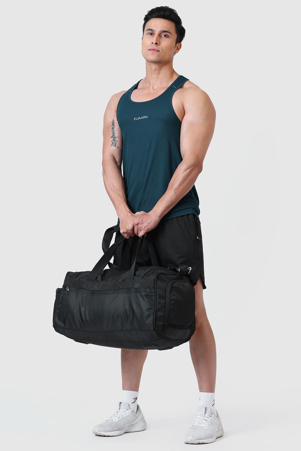 Checks Running Tank Bottle Green