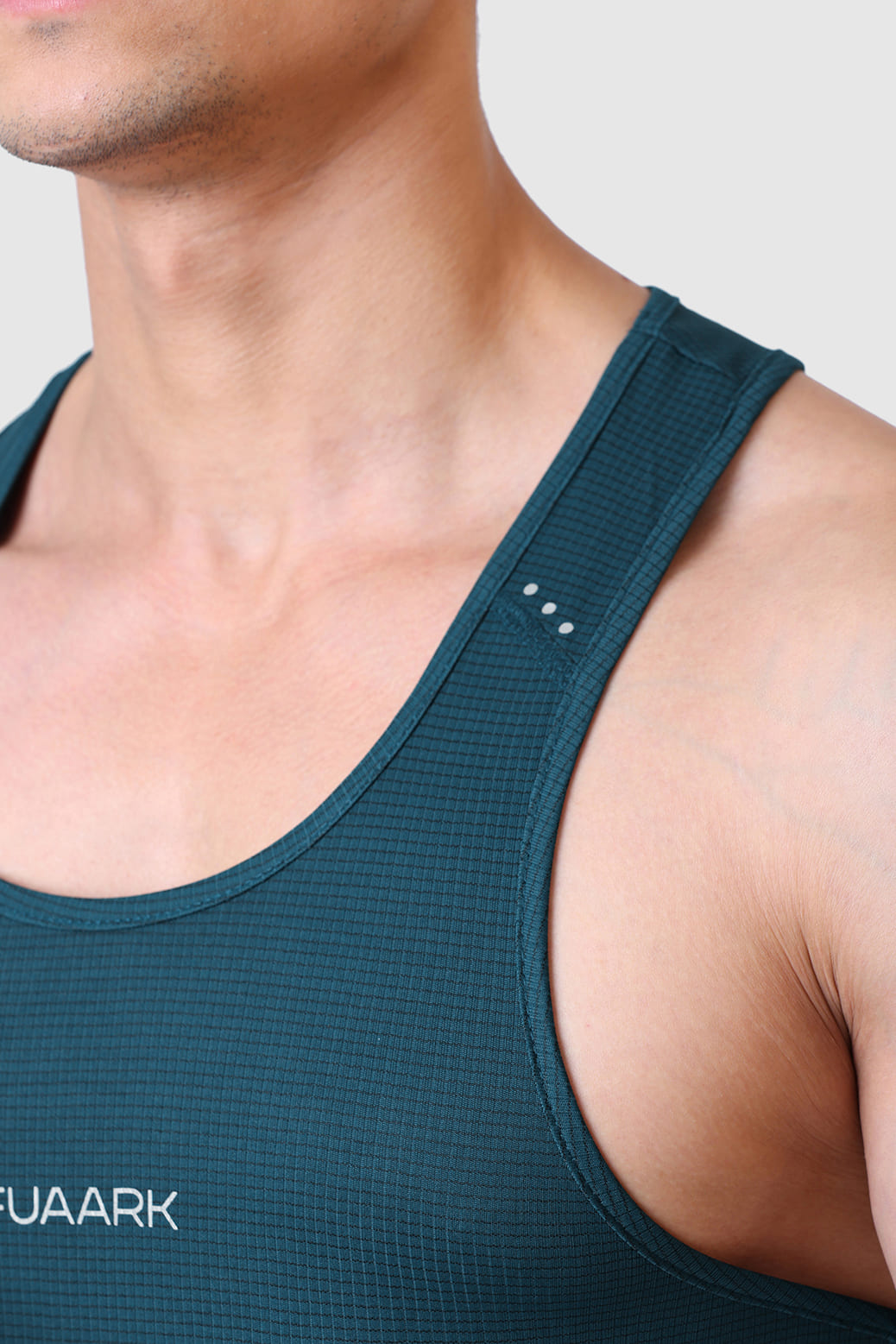 Checks Running Tank Bottle Green