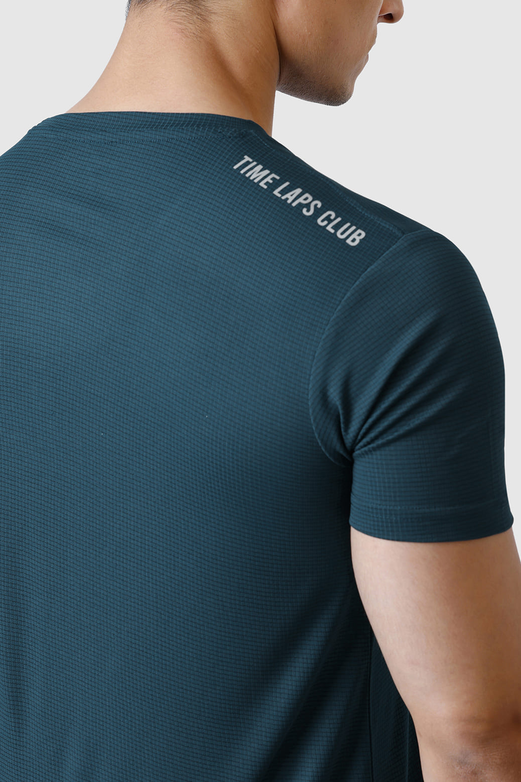 Checks Running T-shirt Bottle Green