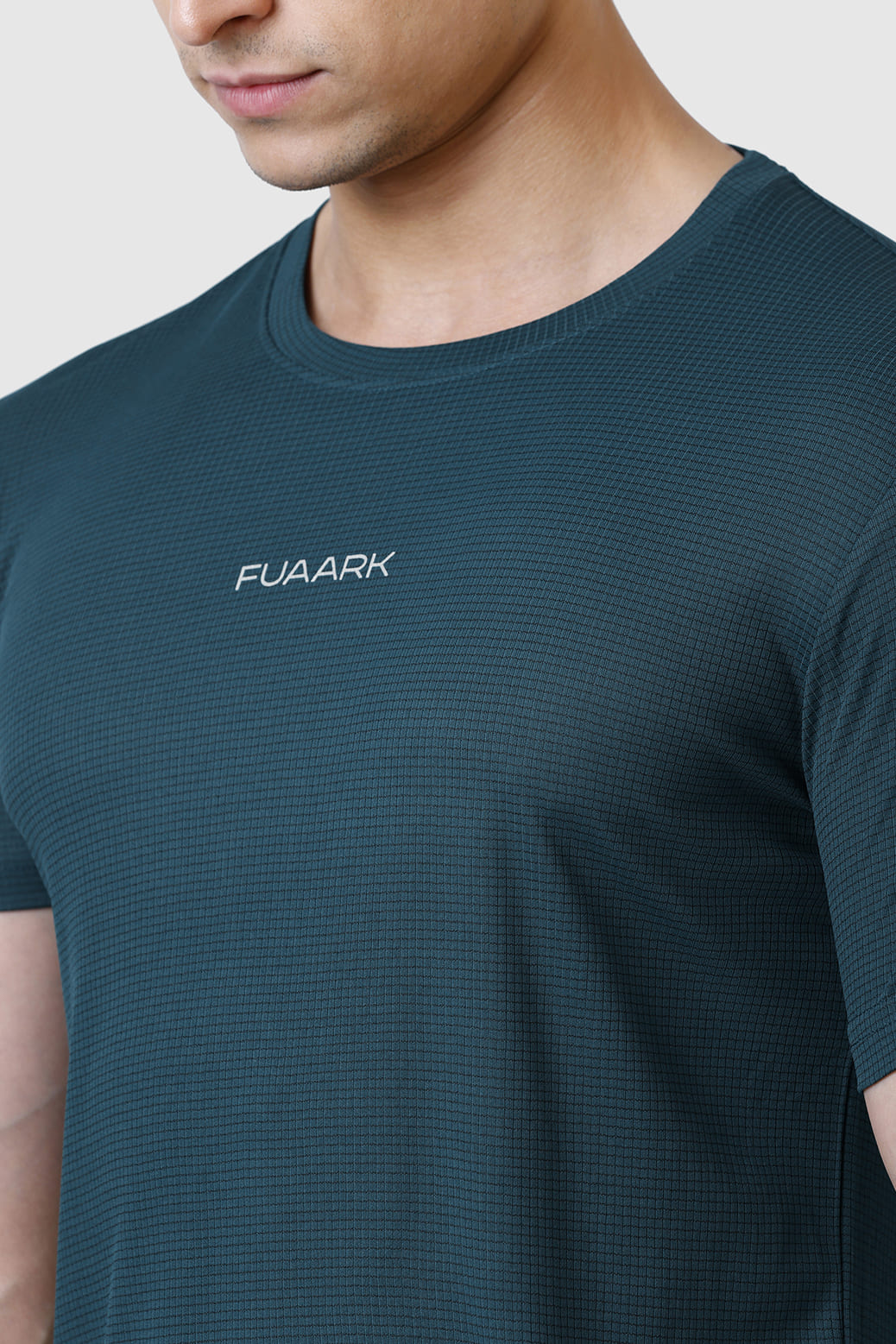 Checks Running T-shirt Bottle Green