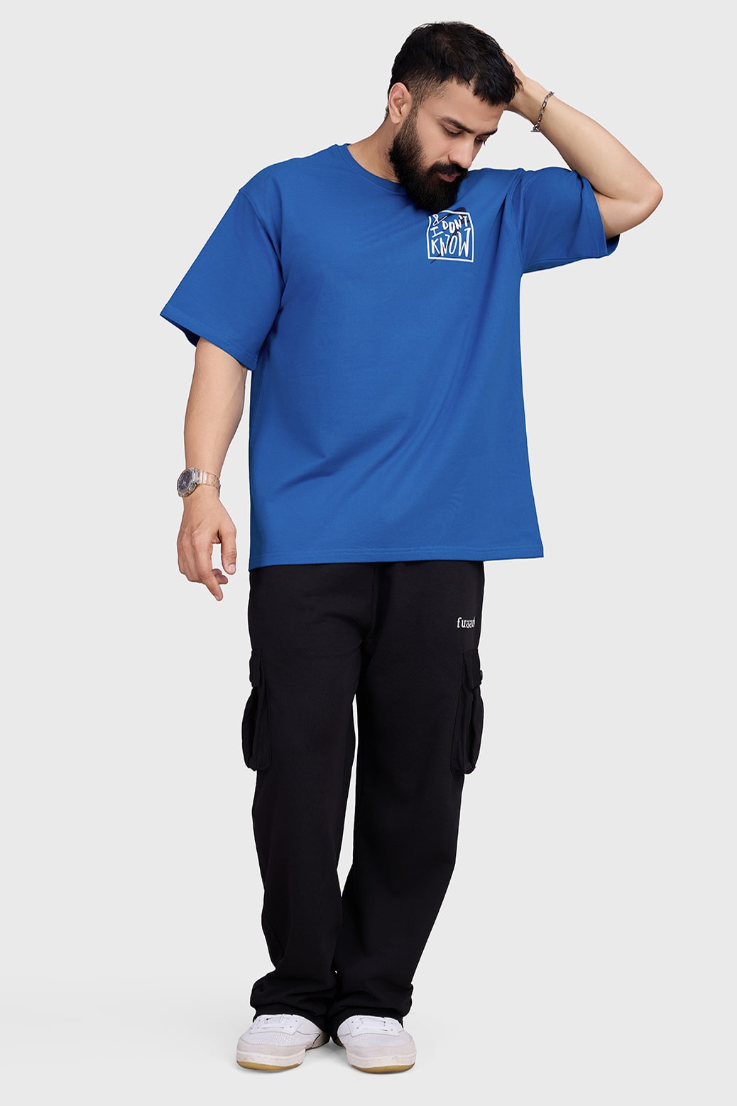 Dapper Oversized T-shirt Royal Blue