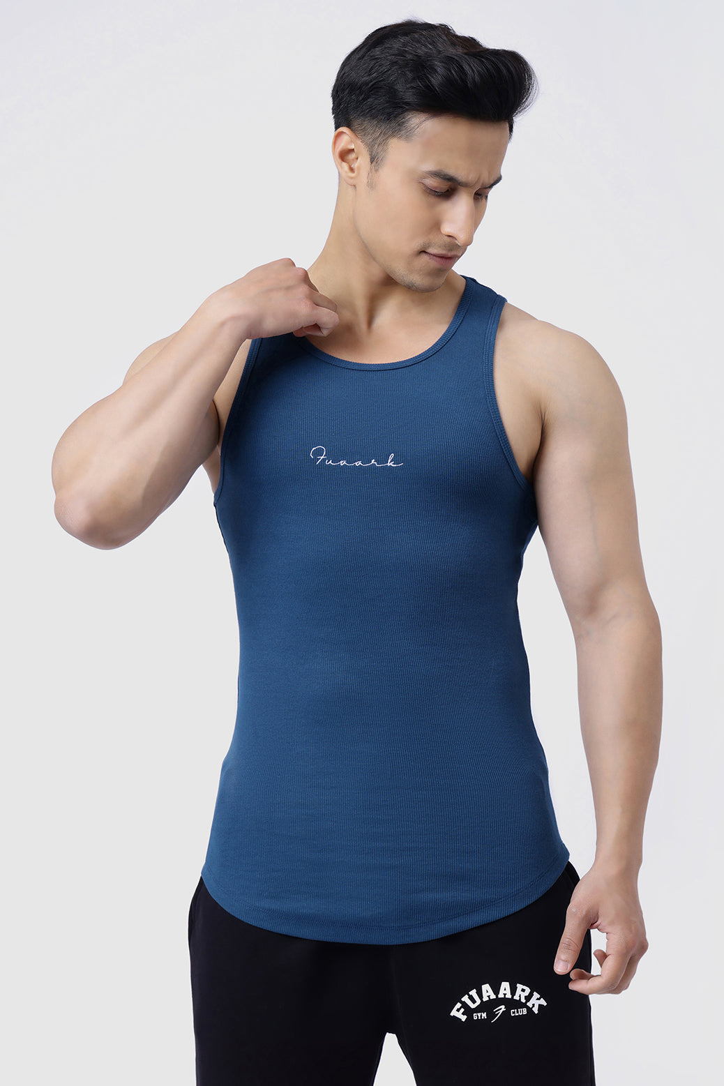Ribbed Tank Teal