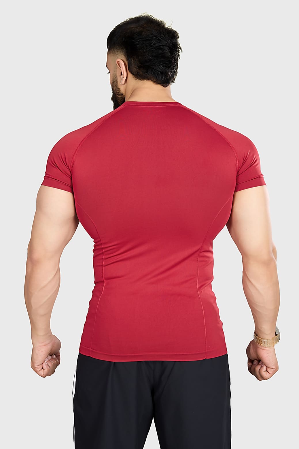 Power Seamless T-shirt Red/ Fuaark