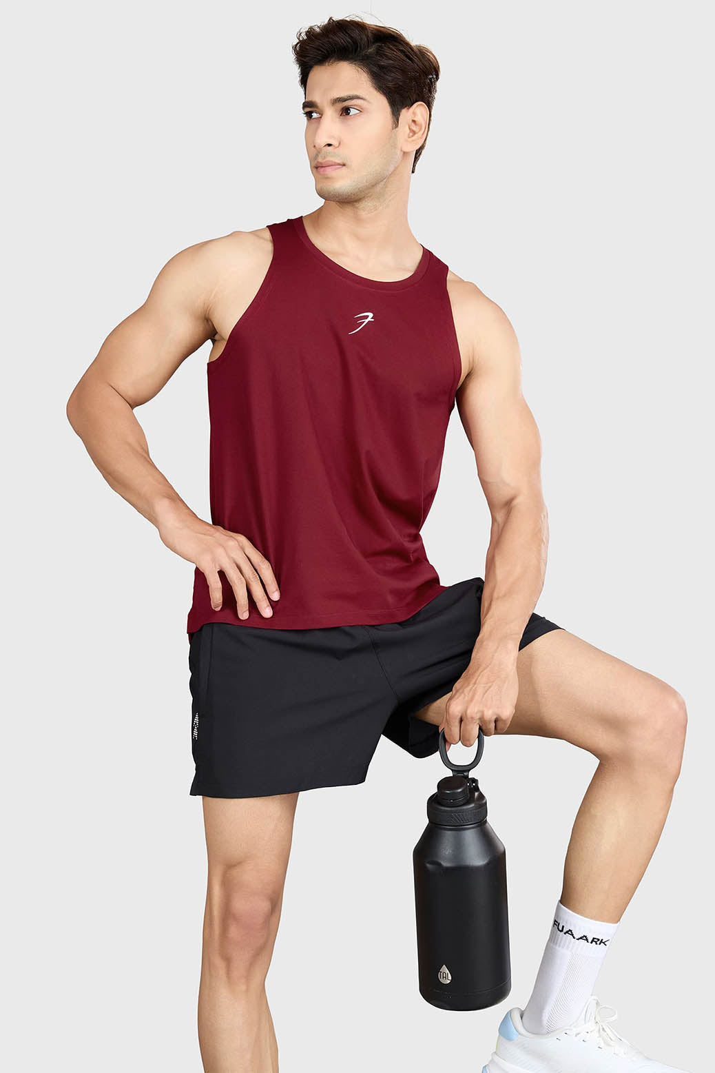 Pulse Running Tank Deep Red