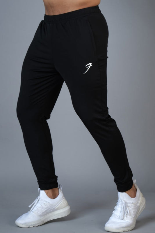 Identity Nylon Joggers Black