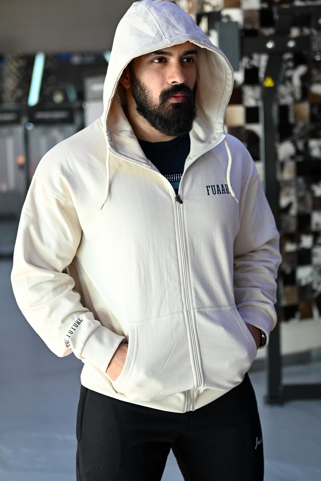 Oversized Frost Jacket Beige