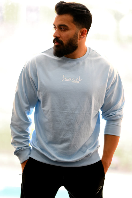 Oversized Sweatshirt Sky Blue