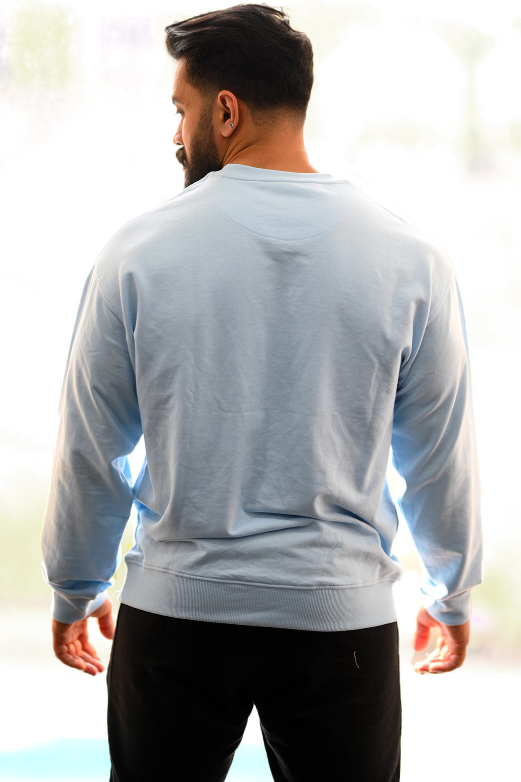 Oversized Sweatshirt Sky Blue