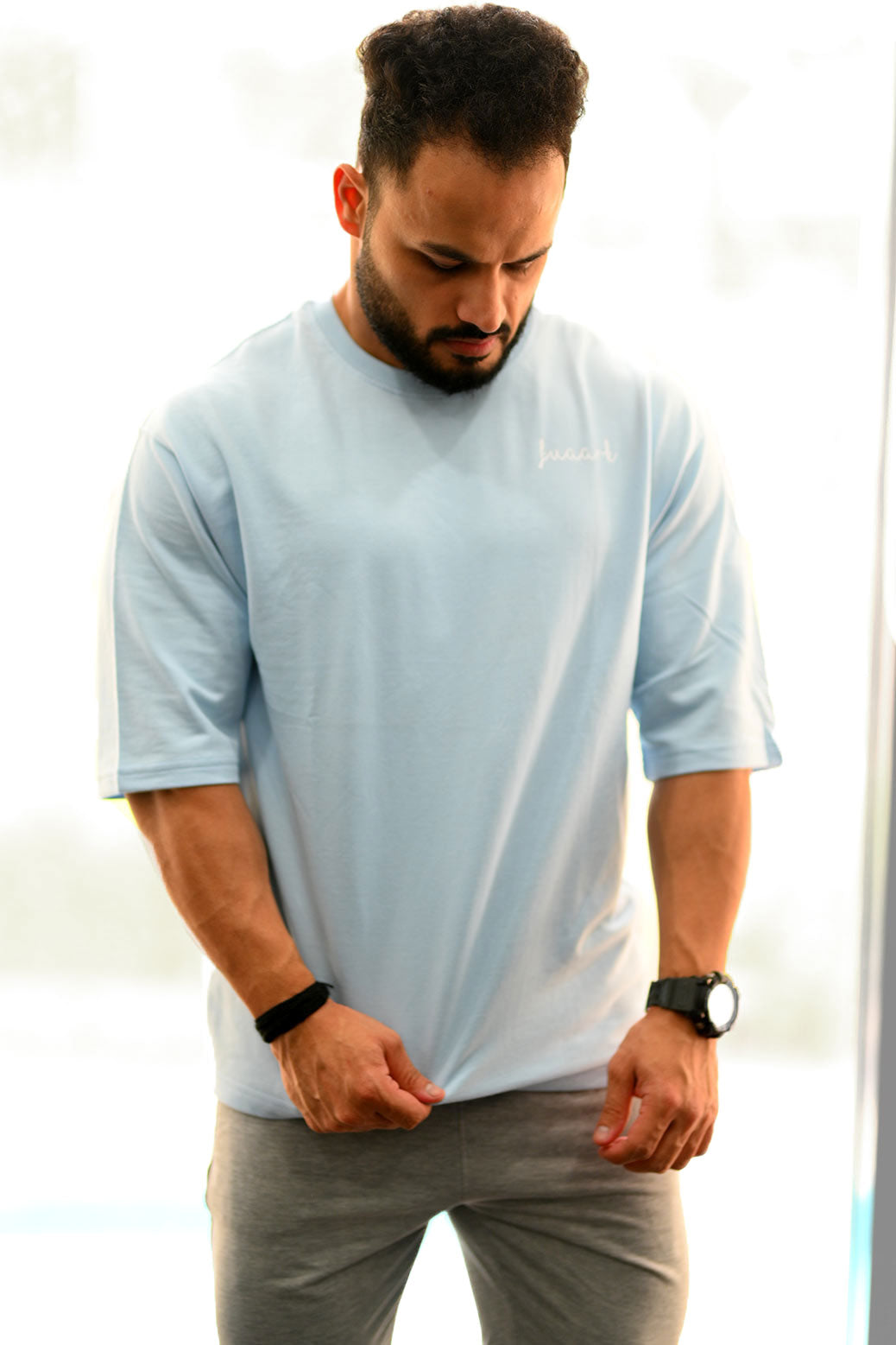 Oversized T-shirt Sky Blue