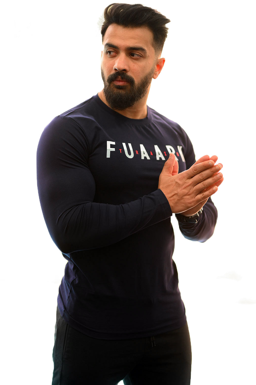Peak Fullsleeves T-shirt Navy