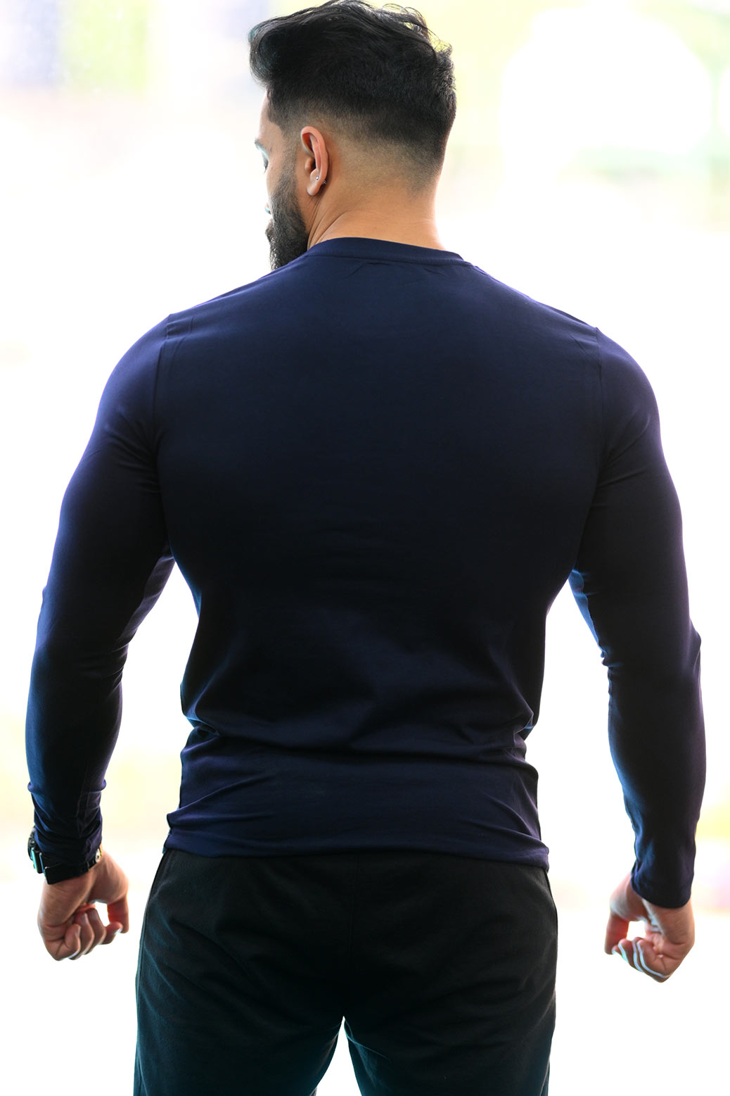 Peak Fullsleeves T-shirt Navy