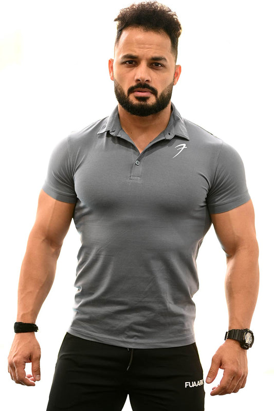 Polo T-shirt Grey
