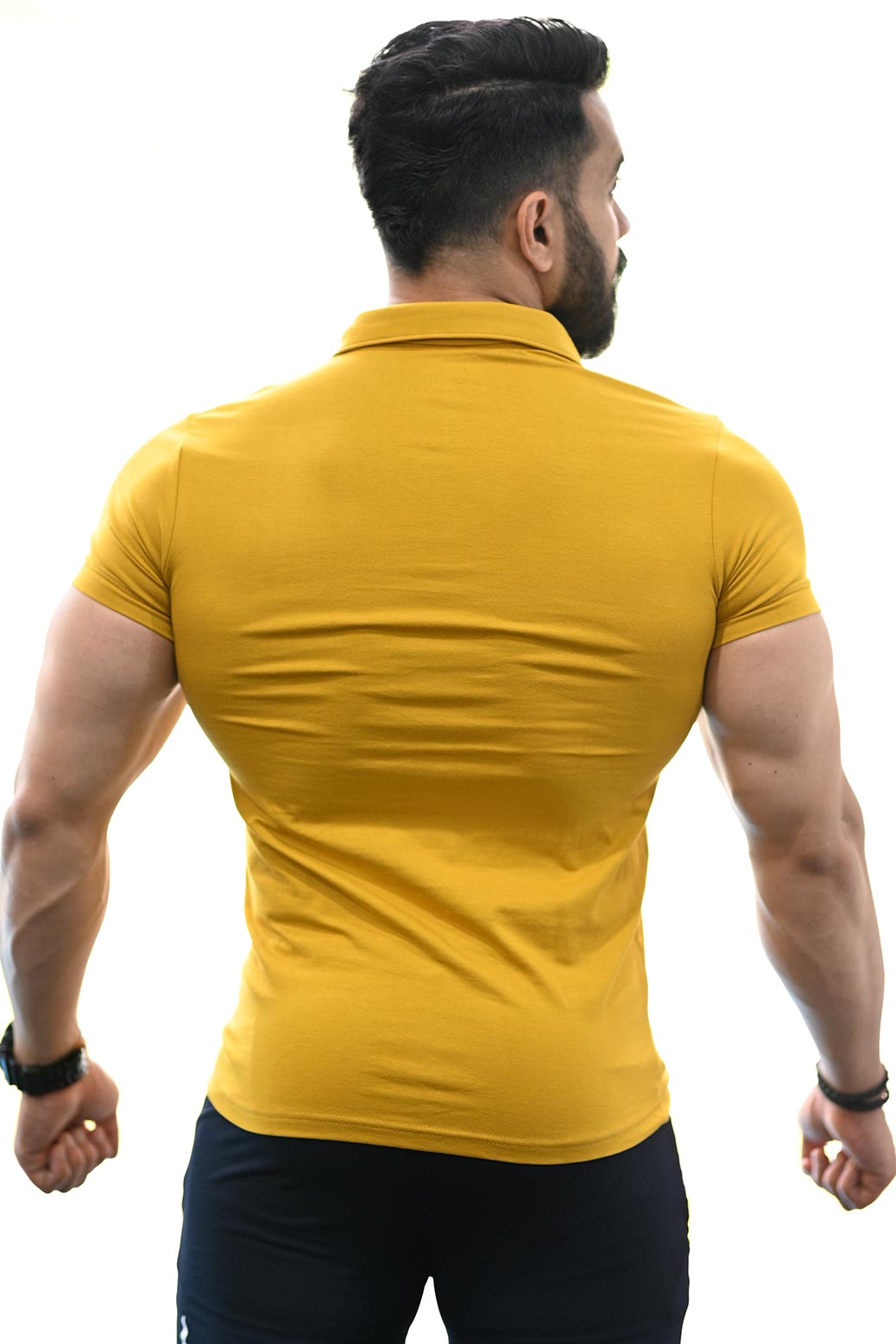 Polo T-shirt Mustard