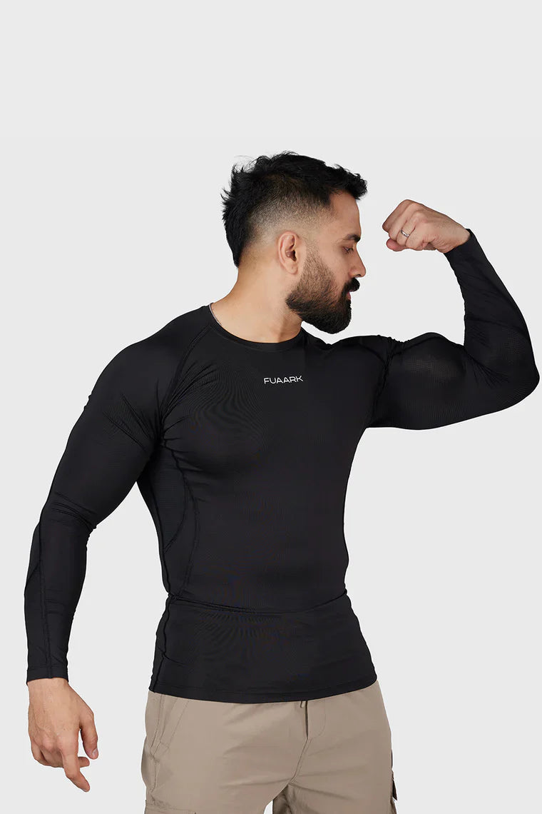 Compression 2.0 Full Sleeves T-shirt Black