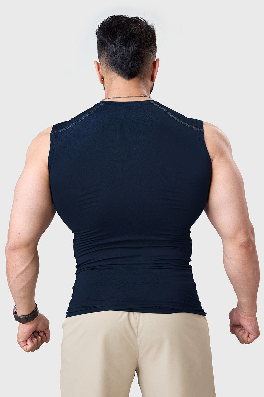 Compression Sleeveless  Tank Navy