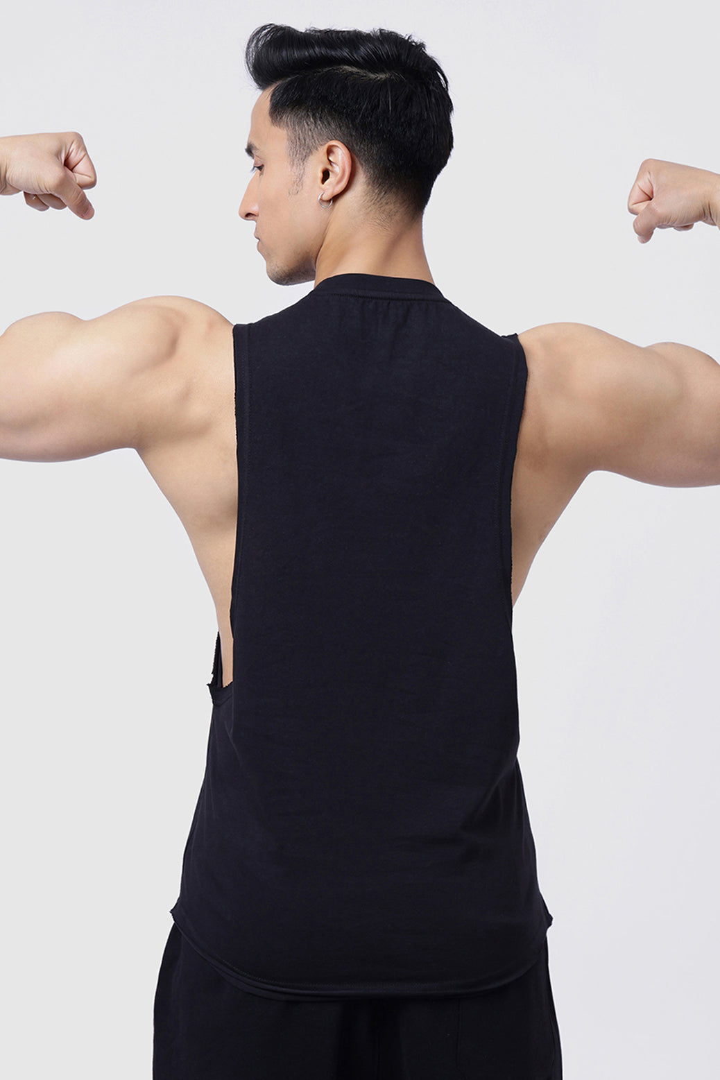 Drift Deep Arm Tank Black