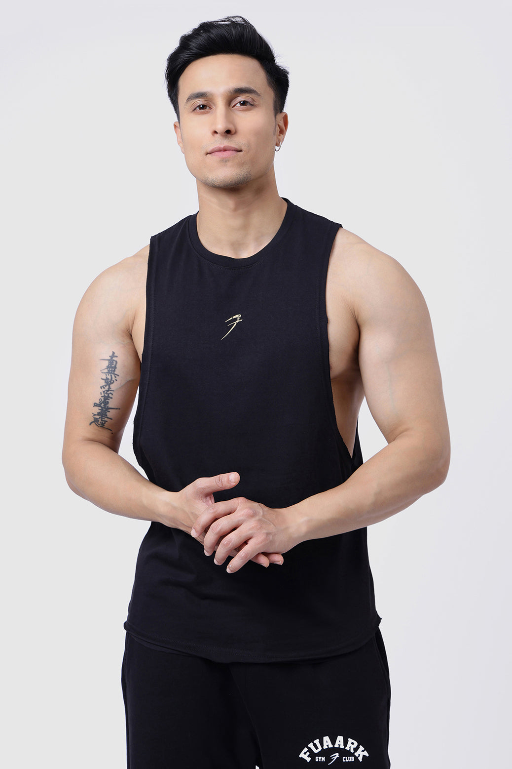 Drift Deep Arm Tank Black