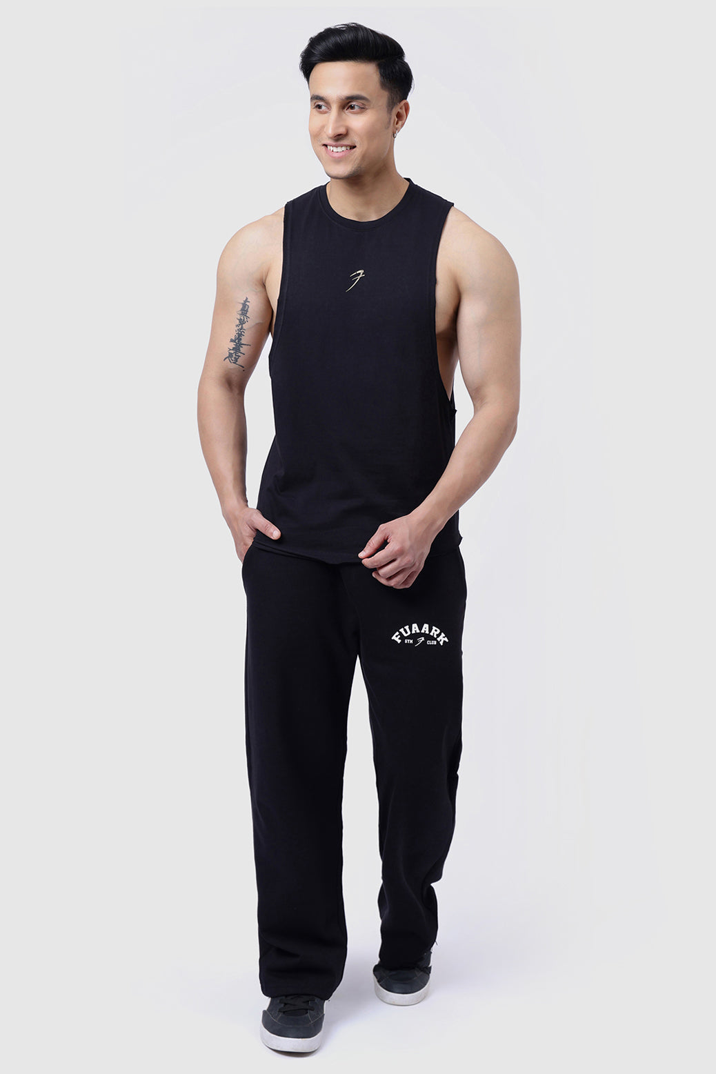 Drift Deep Arm Tank Black
