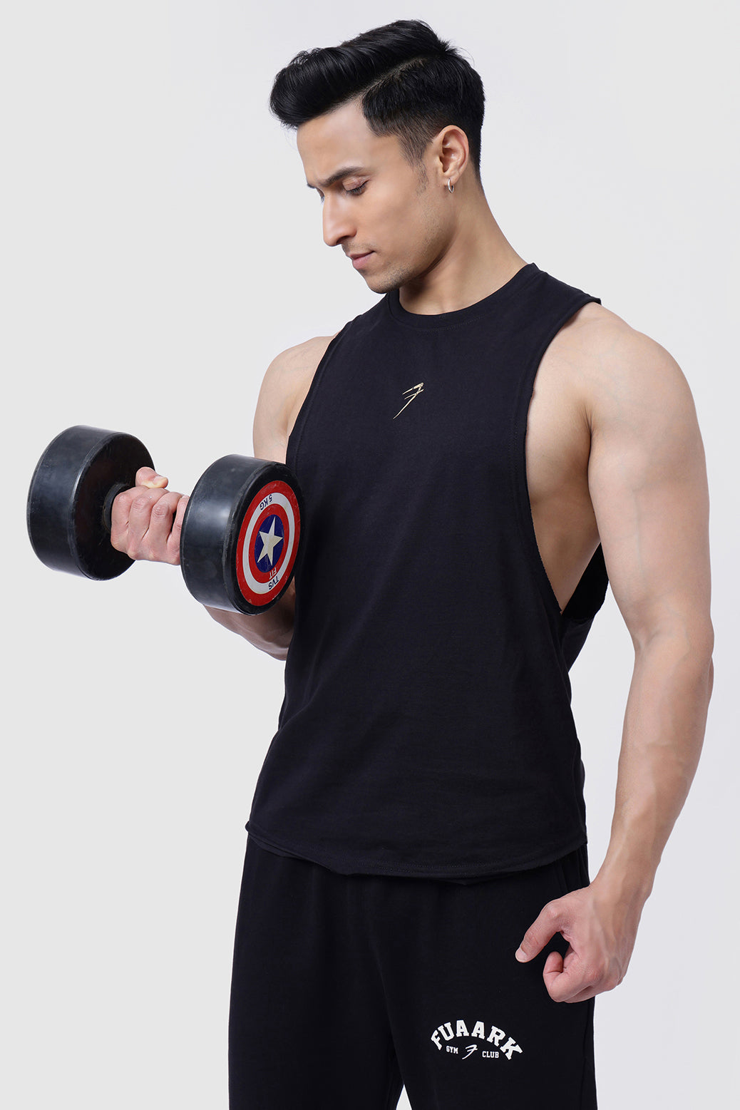 Drift Deep Arm Tank Black