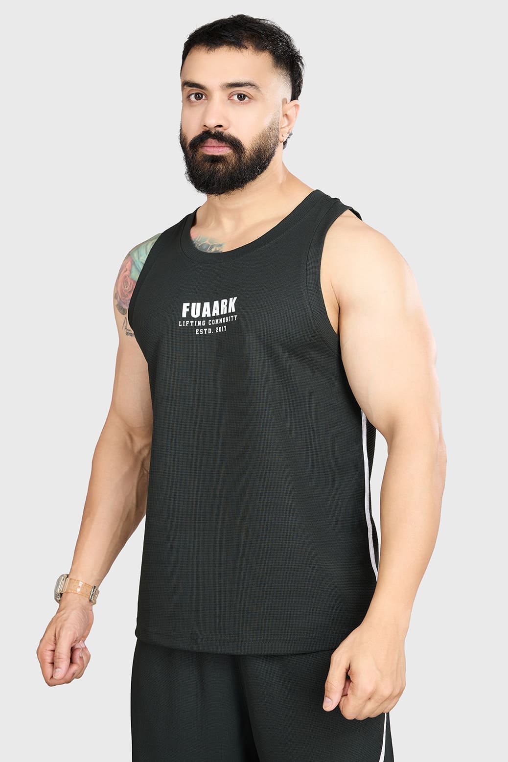 Drip Oversized Tank Olive