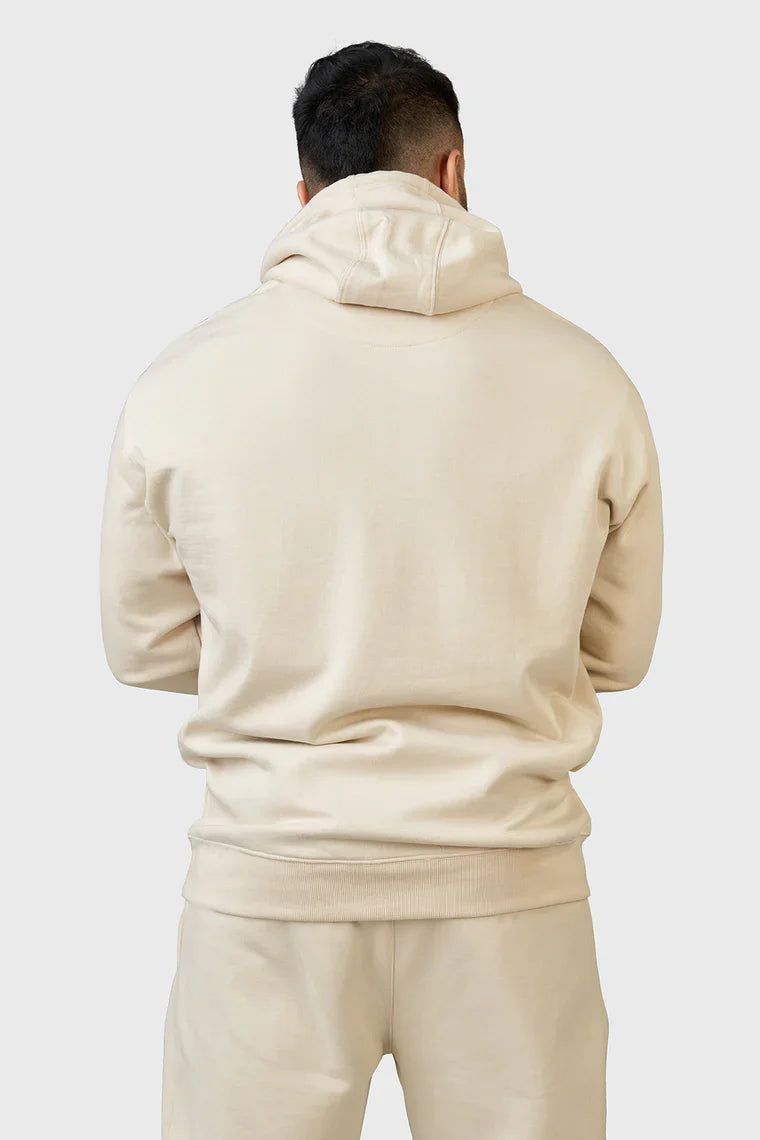 Unisex Signature Oversized Hoodies Beige