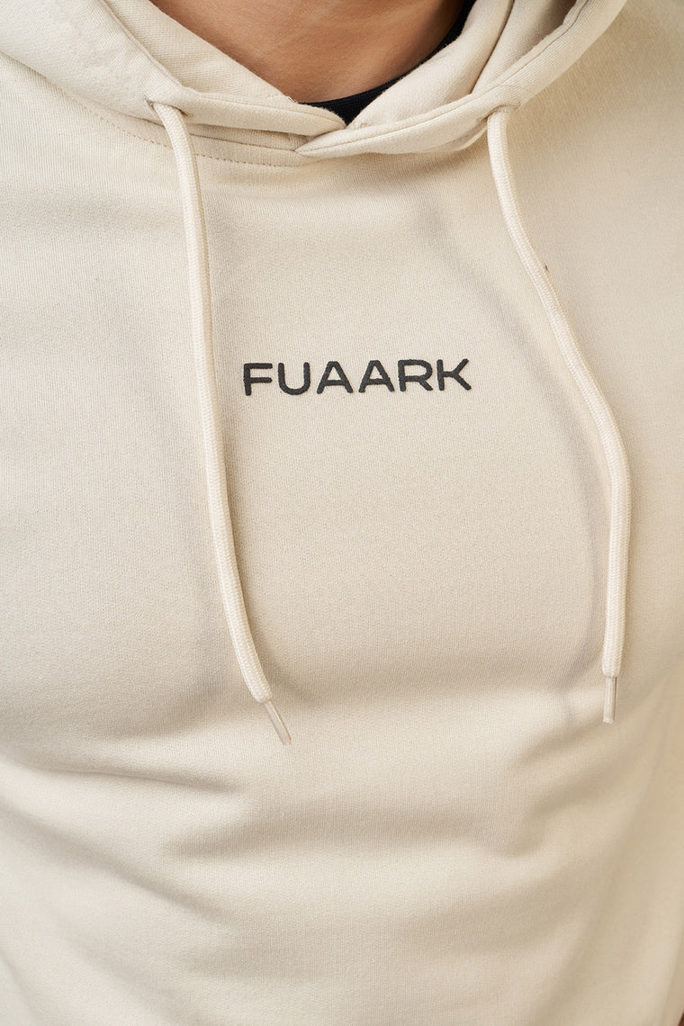 Unisex Signature Oversized Hoodies Beige