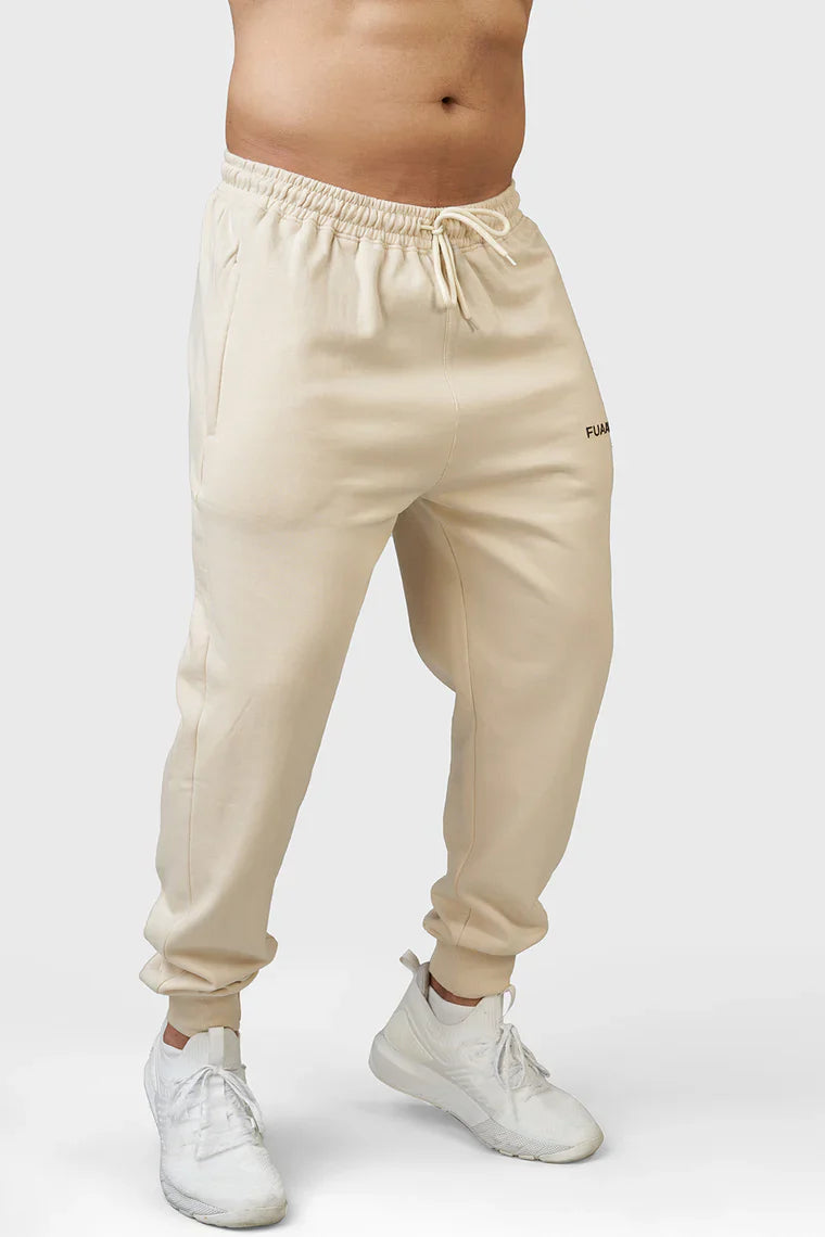 Signature Oversized Joggers Beige