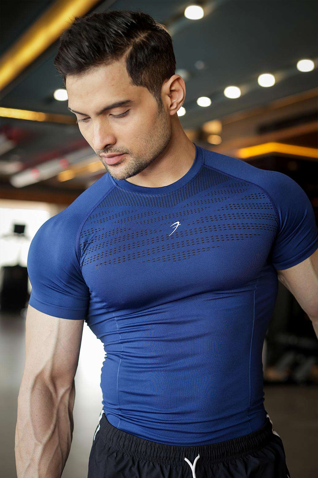 Power Seamless T-shirt Blue/Logo