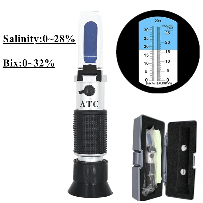 Handheld 2-in-1 Refractometer (available in with or without box)