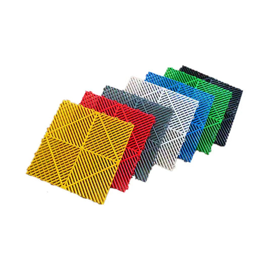 Vented Plastic Garage Floor Tile