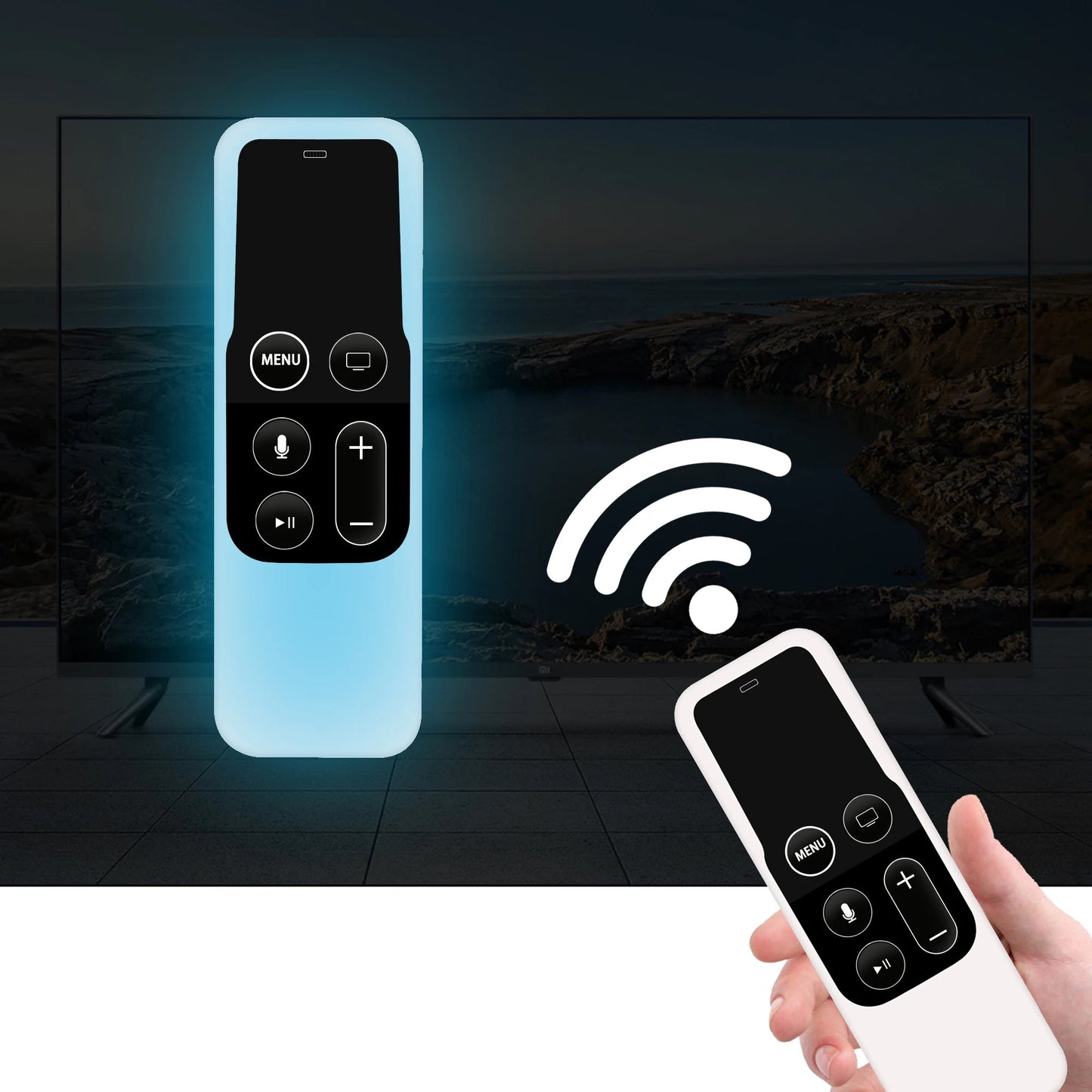 Silicone Protective Cover for Apple TV 4 Remote (8 colours available)