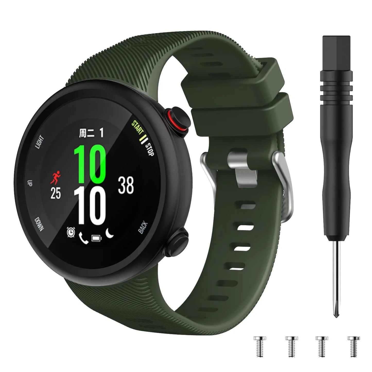 Silicone Strap for the Garmin Swim 2 & Forerunner 45S Series (available in 15 colours)