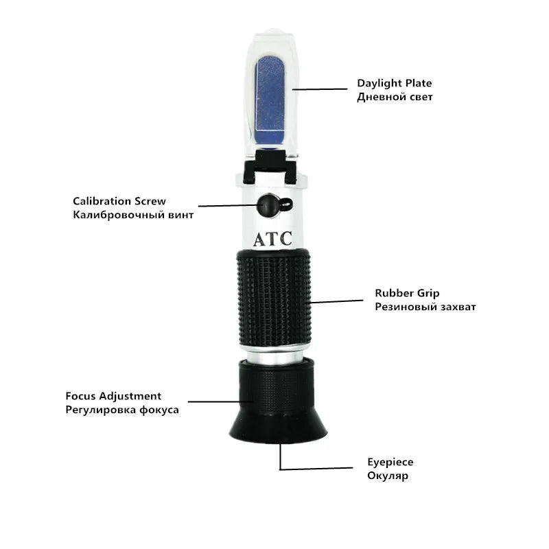 Handheld 2-in-1 Refractometer (available in with or without box)