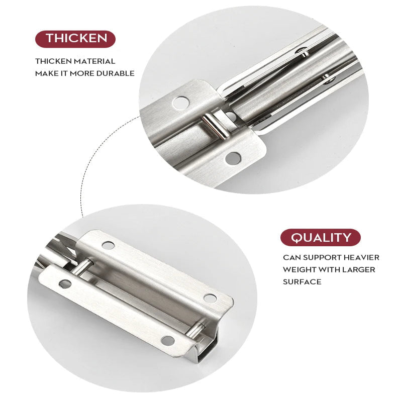 Heavy Duty Folding Shelf Brackets for RV / Caravan Tables (2PCS)