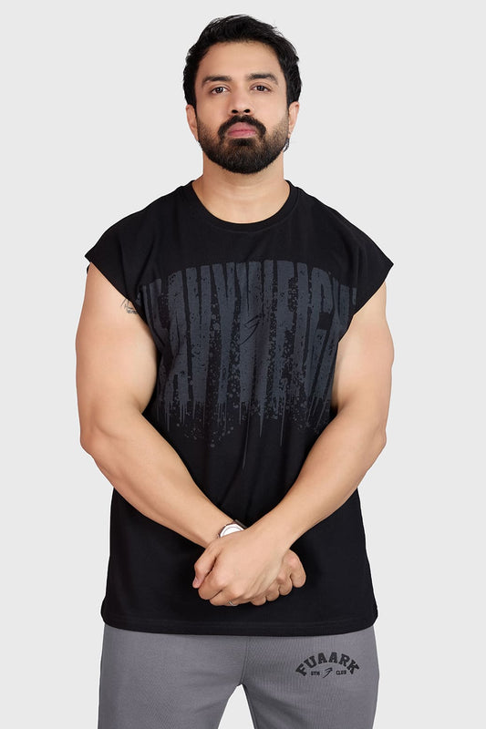 Heavyweight Capsleeves Tank Black