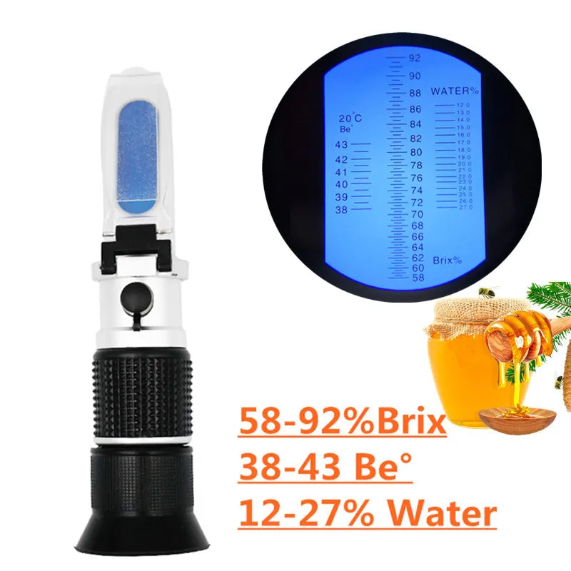 Honey Handheld Refractometer Brix 58–90% Sugar Meter
