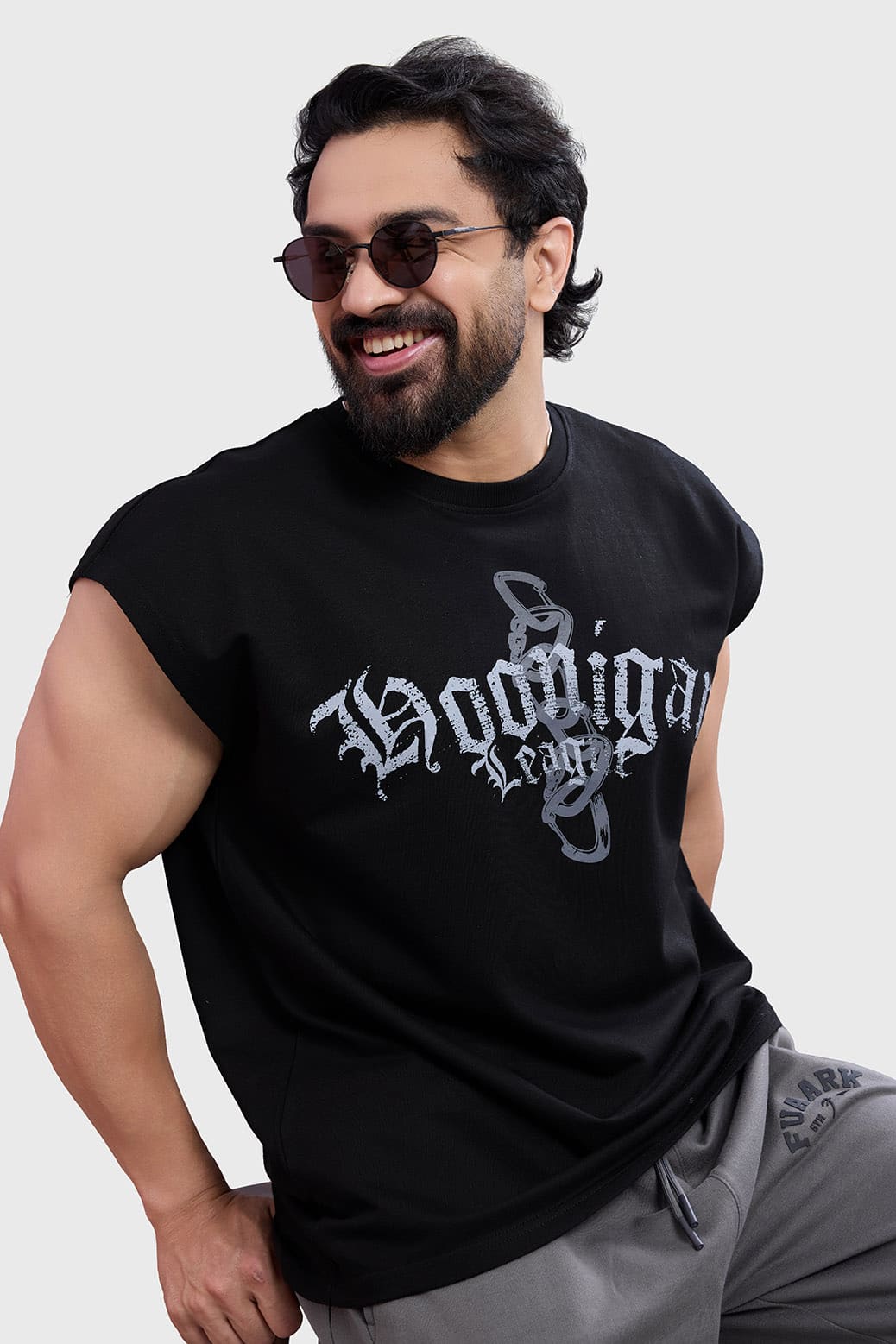 Hoonigans Capsleeves Tank Black