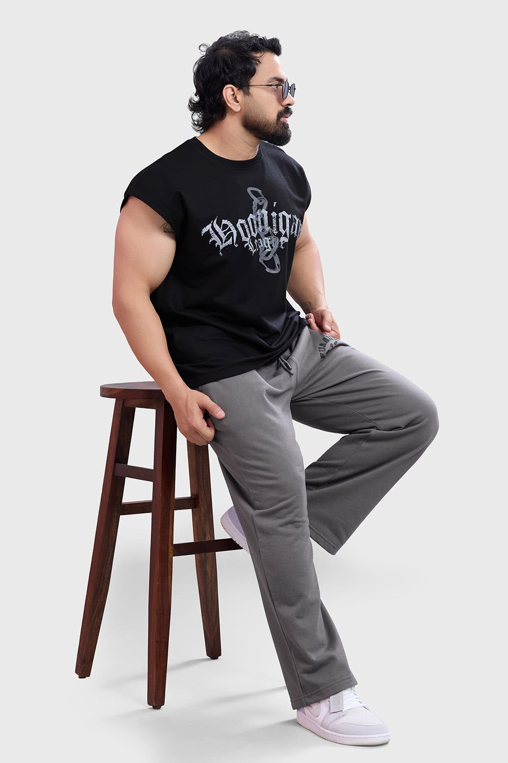 Hoonigans Capsleeves Tank Black