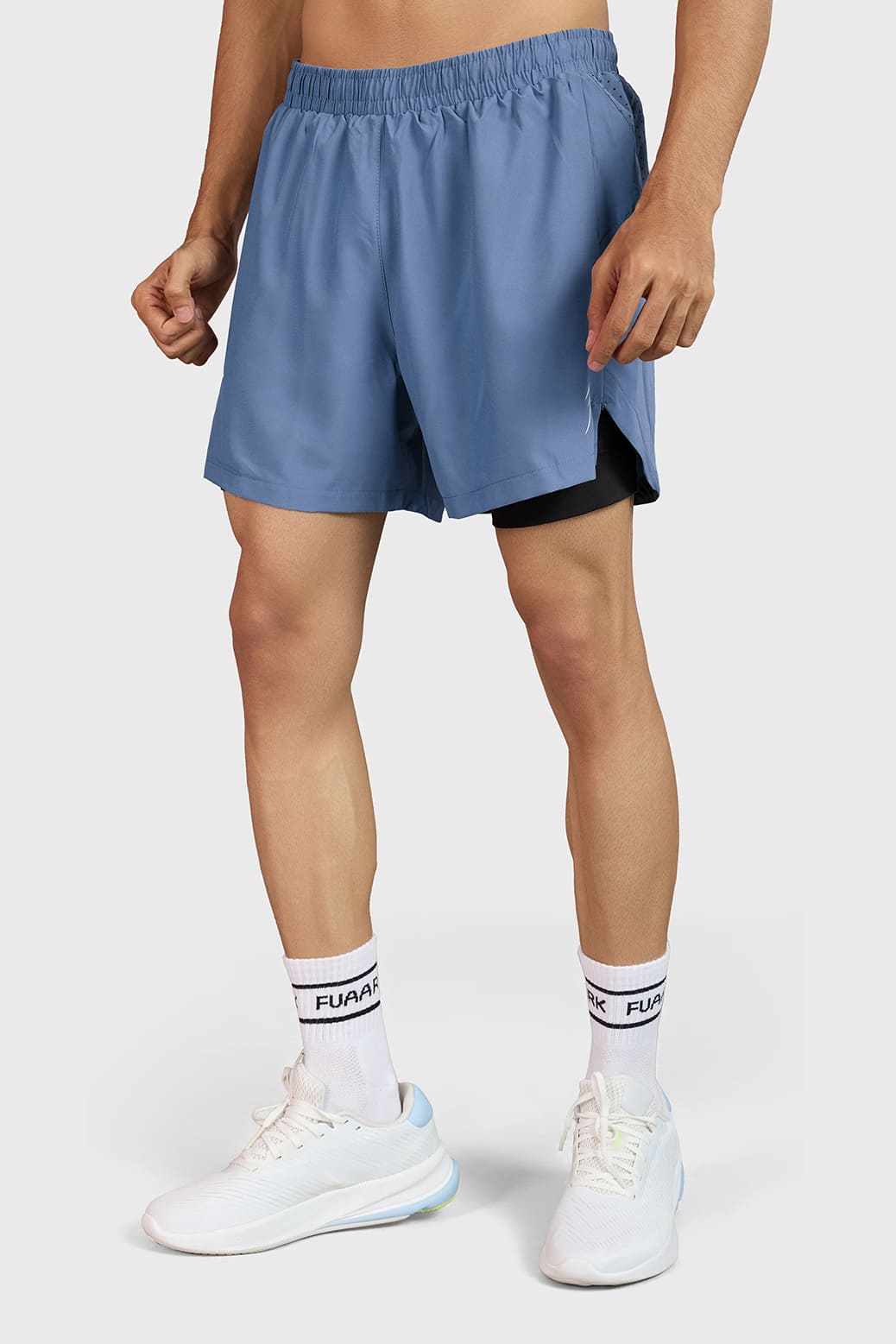 Hyper 5" Running  Shorts Light Grey