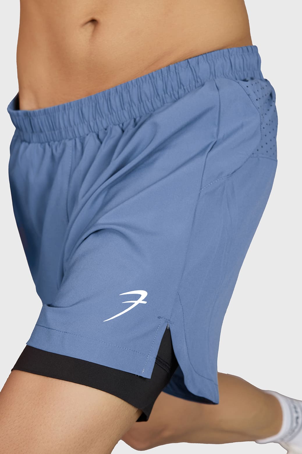 Hyper 5" Running  Shorts Light Grey