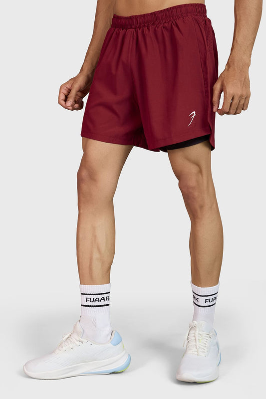 Hyper 5" Running  Shorts Maroon