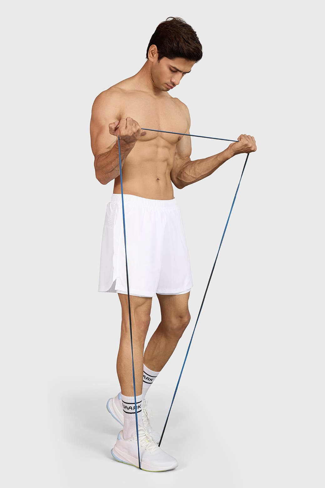 Hyper 5" Running  Short White