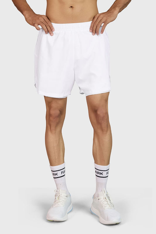 Hyper 5" Running  Short White