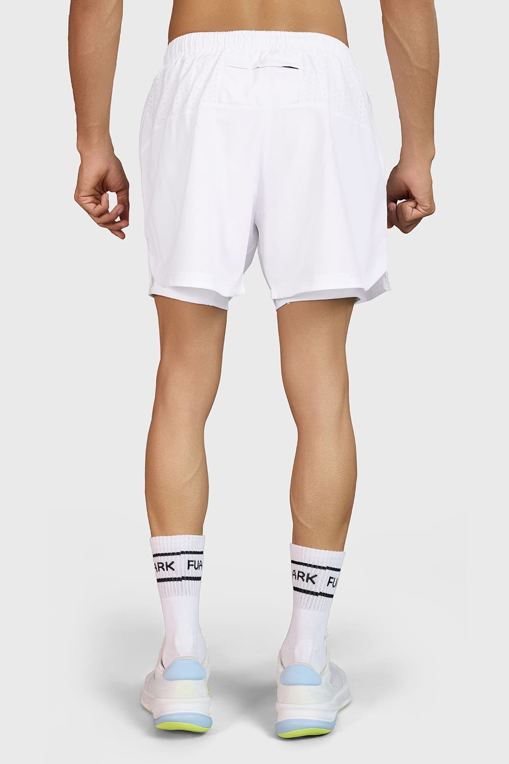 Hyper 5" Running  Short White