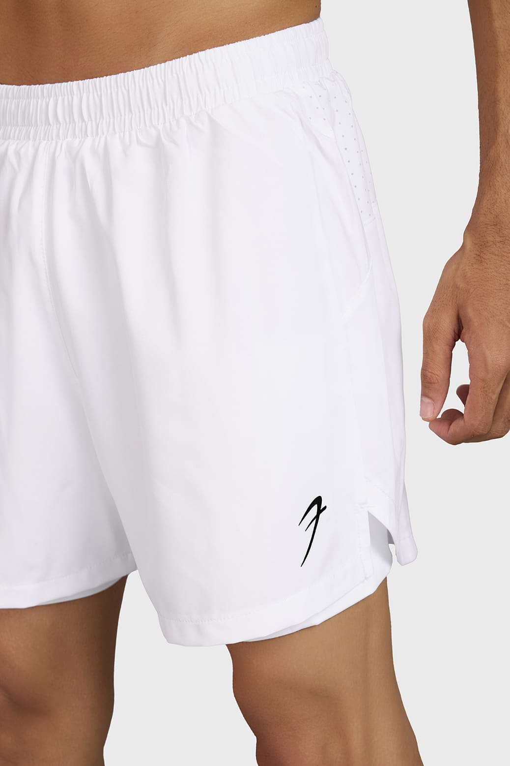 Hyper 5" Running  Short White