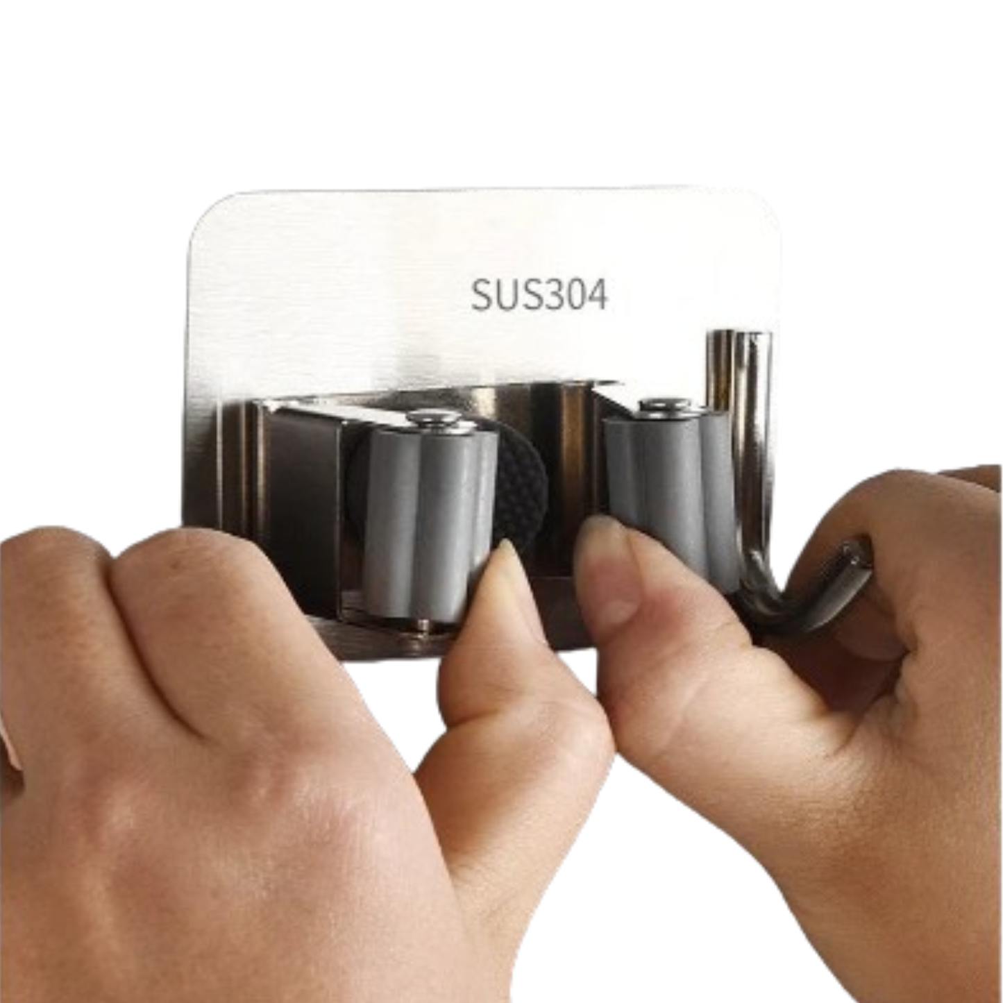 Wall-Mount Mop & Broom Holder