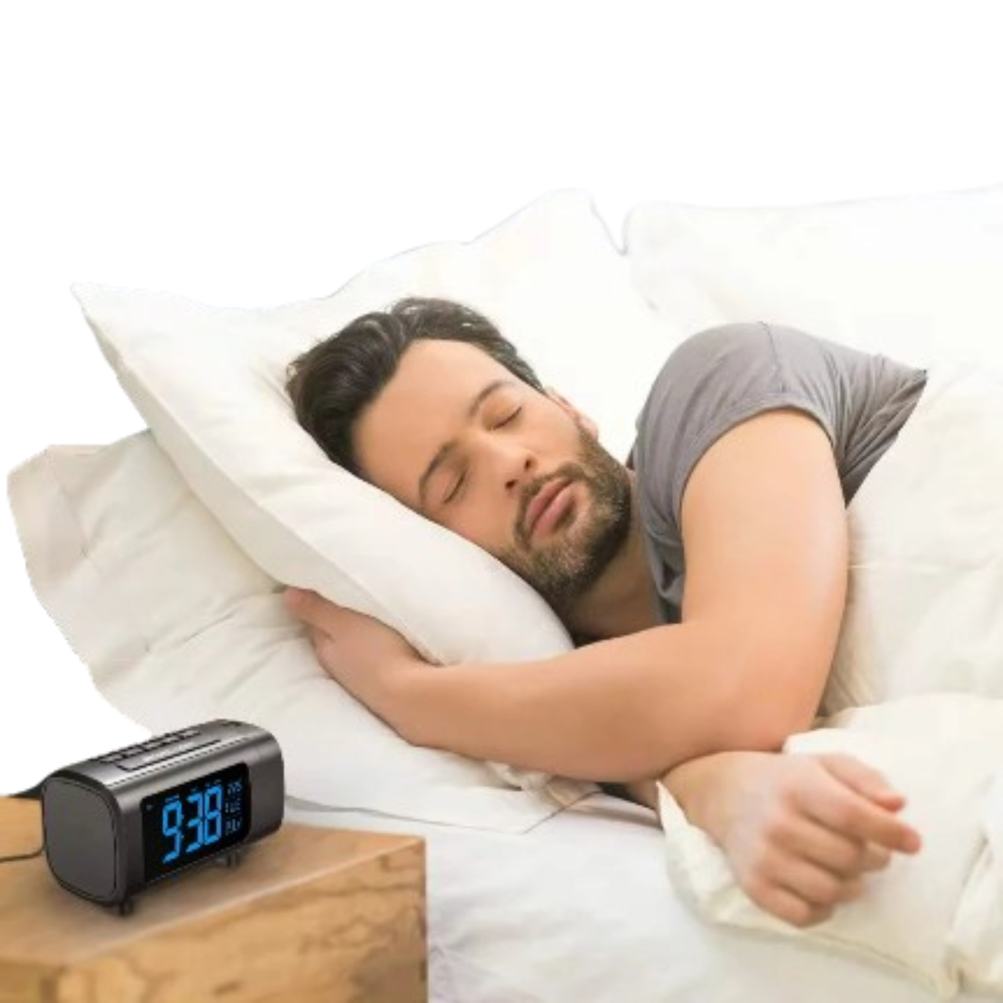 Digital Projection Alarm Clock Radio