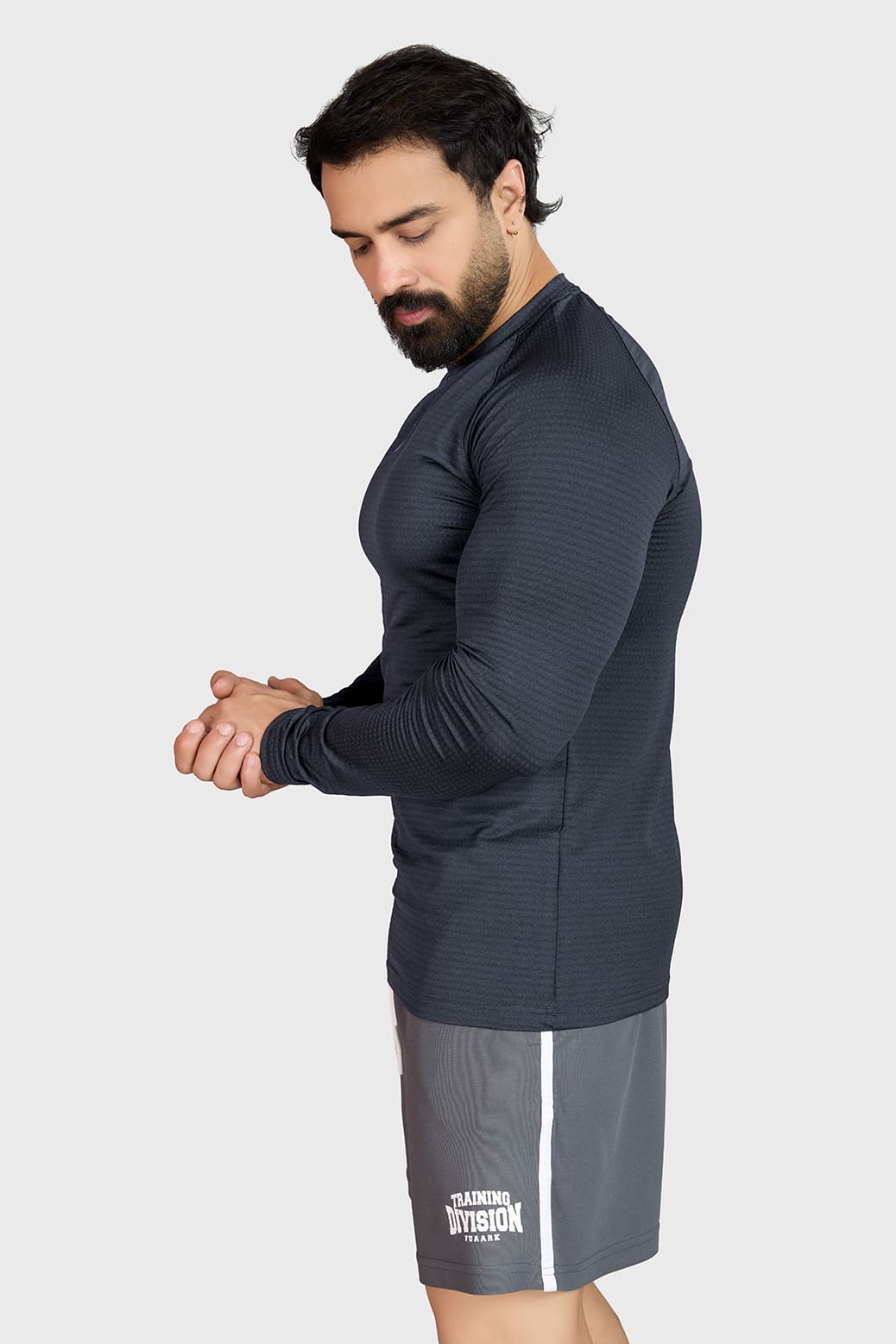 Midnight Fullsleeves T-shirt Dark Grey